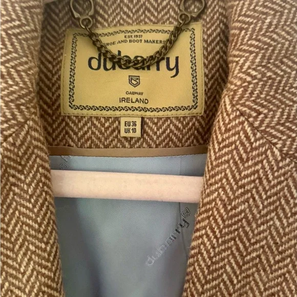 Dubarry of Ireland Tan Herringbone Blazer - Picture 8 of 9